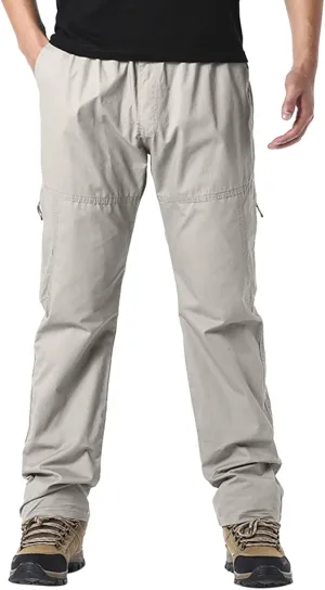 Cargo Pants for Men,Men's Drawstring Flap Pocket Pants Elastic Waist Long Pants Letter Graphic Street Cargo Pants