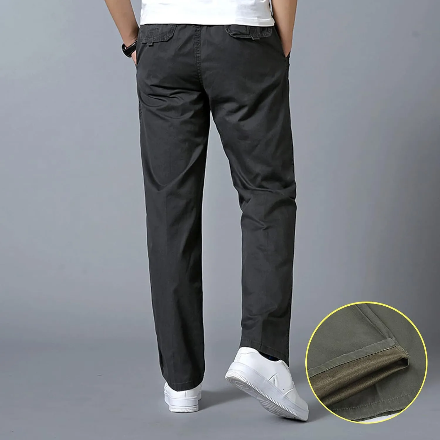 Cargo Pants for Men,Multi Pockets Slim Pants Combat Work Trousers Outdoor Casual Straight Fit Army Sweatpants