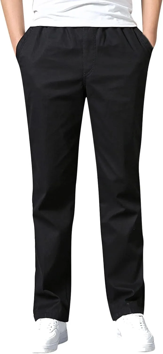 Cargo Pants for Men,Multi Pockets Slim Pants Combat Work Trousers Outdoor Casual Straight Fit Army Sweatpants