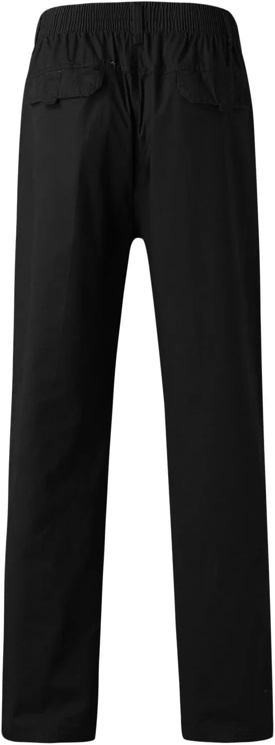Cargo Pants for Men,Multi Pockets Slim Pants Combat Work Trousers Outdoor Casual Straight Fit Army Sweatpants