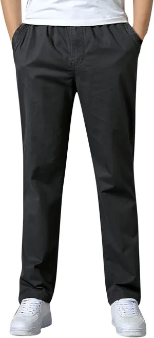 Cargo Pants for Men,Multi Pockets Slim Pants Combat Work Trousers Outdoor Casual Straight Fit Army Sweatpants