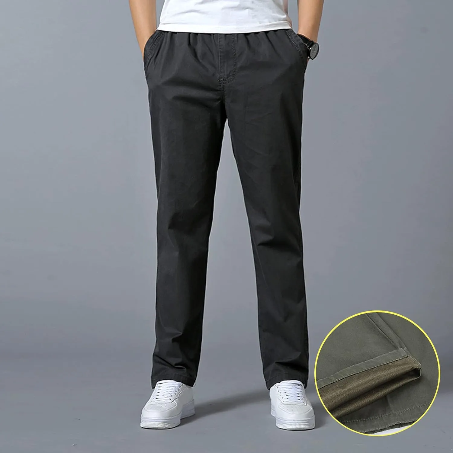 Cargo Pants for Men,Multi Pockets Slim Pants Combat Work Trousers Outdoor Casual Straight Fit Army Sweatpants