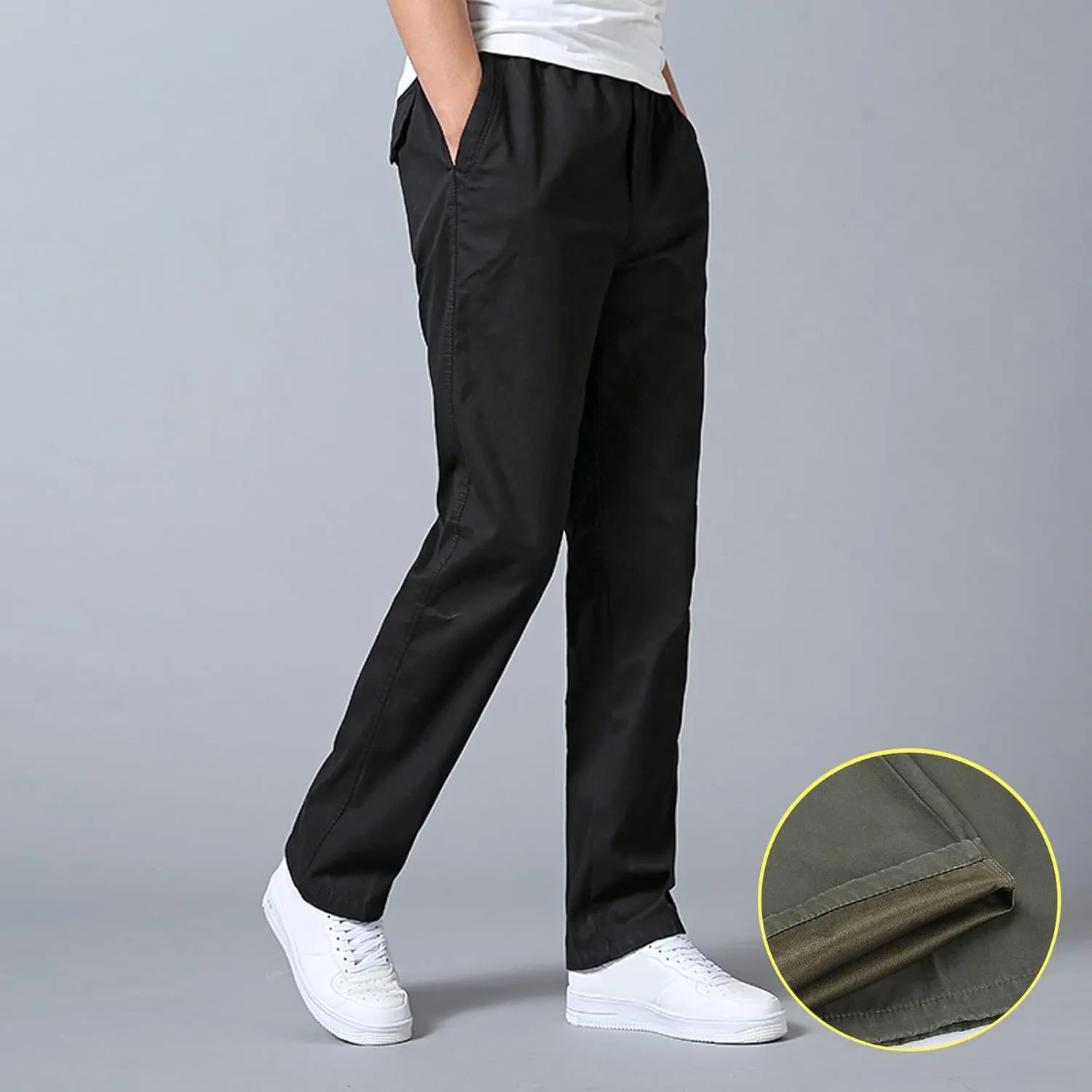 Cargo Pants for Men,Multi Pockets Slim Pants Combat Work Trousers Outdoor Casual Straight Fit Army Sweatpants