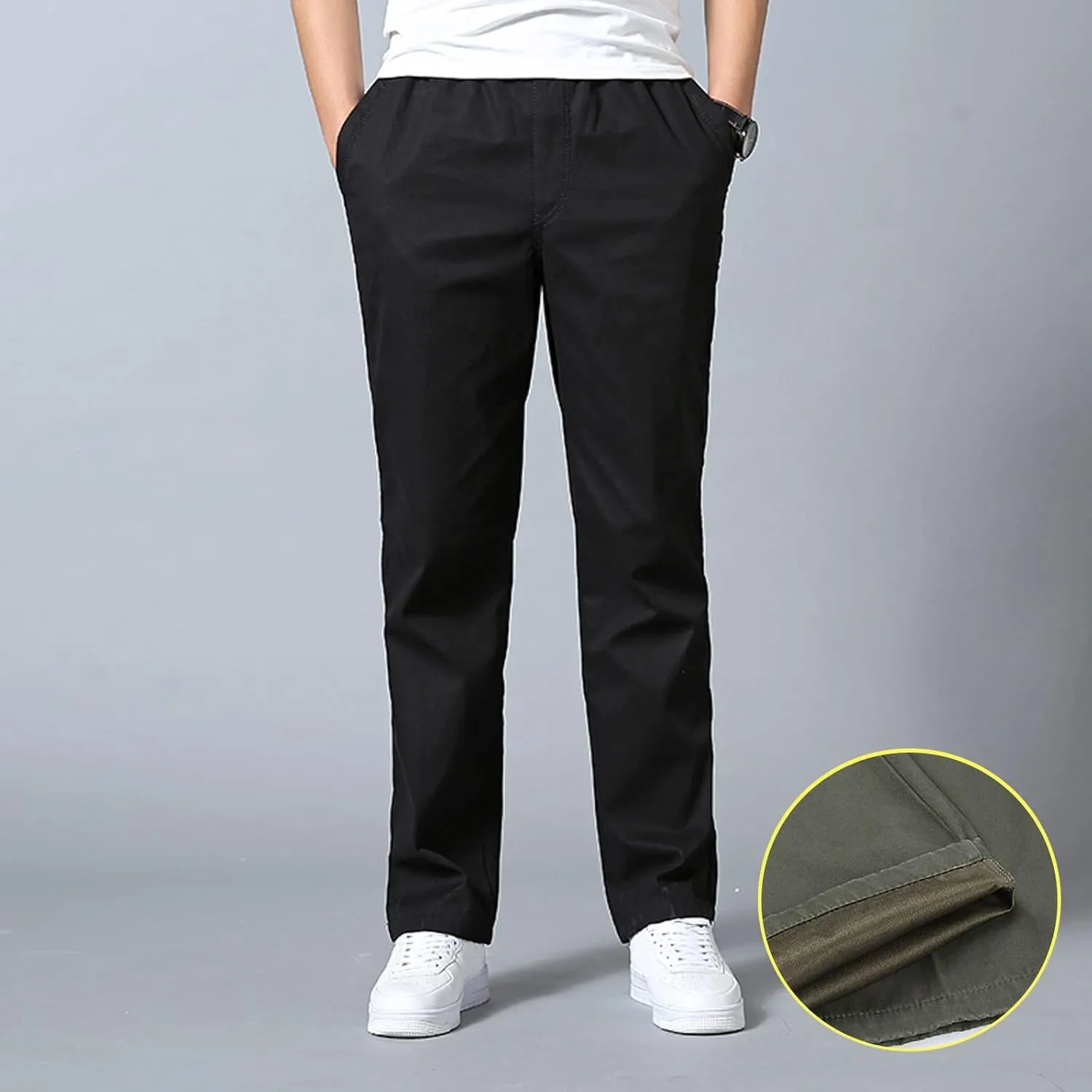 Cargo Pants for Men,Multi Pockets Slim Pants Combat Work Trousers Outdoor Casual Straight Fit Army Sweatpants