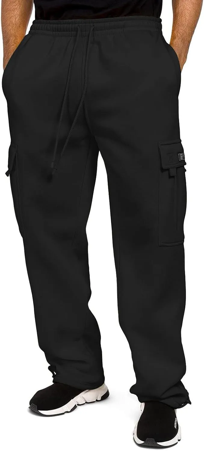Cargo Work Pant Men Casual Track Lounge Pants Gym Yoga Sweatpant Multiple Pockets Joggers Sweat Pant