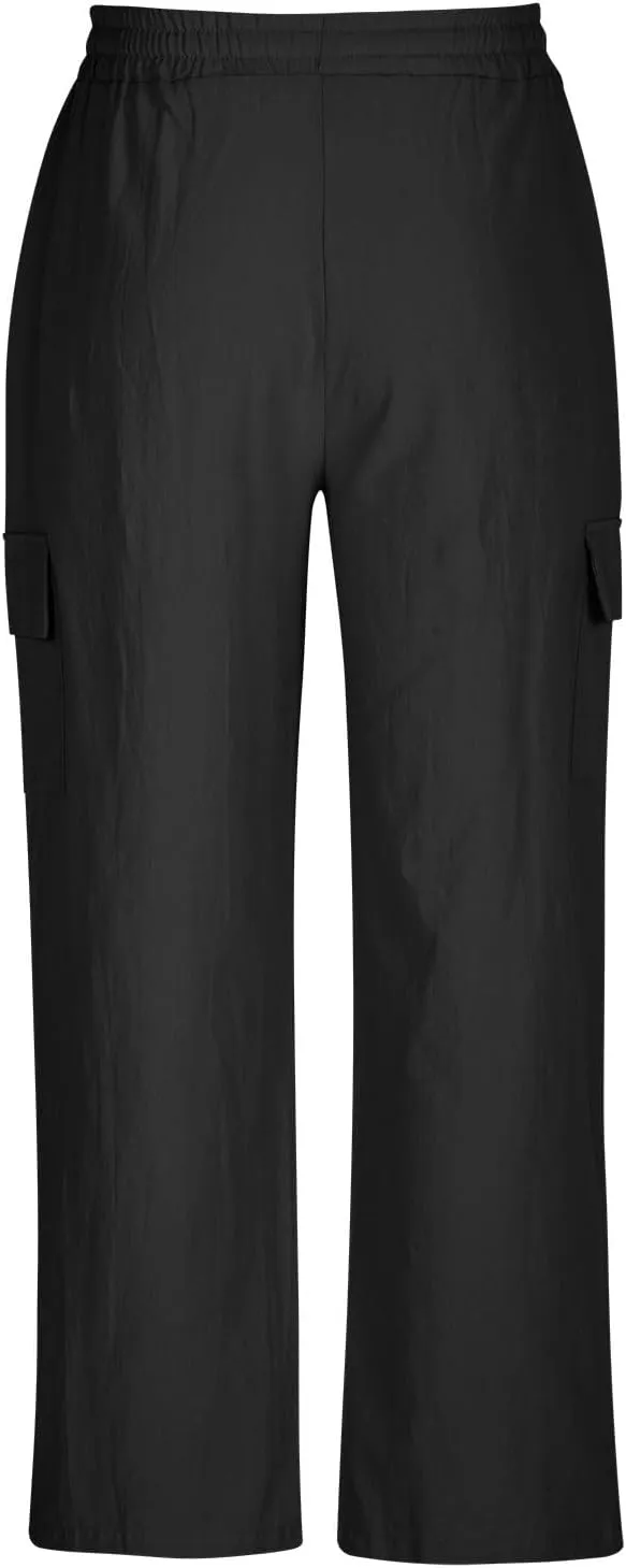 Casual Cargo Pants for Men Elastic Waist Drawstring Workout Gym Pants with Pockets Loose Fit Comfy Sweatpants