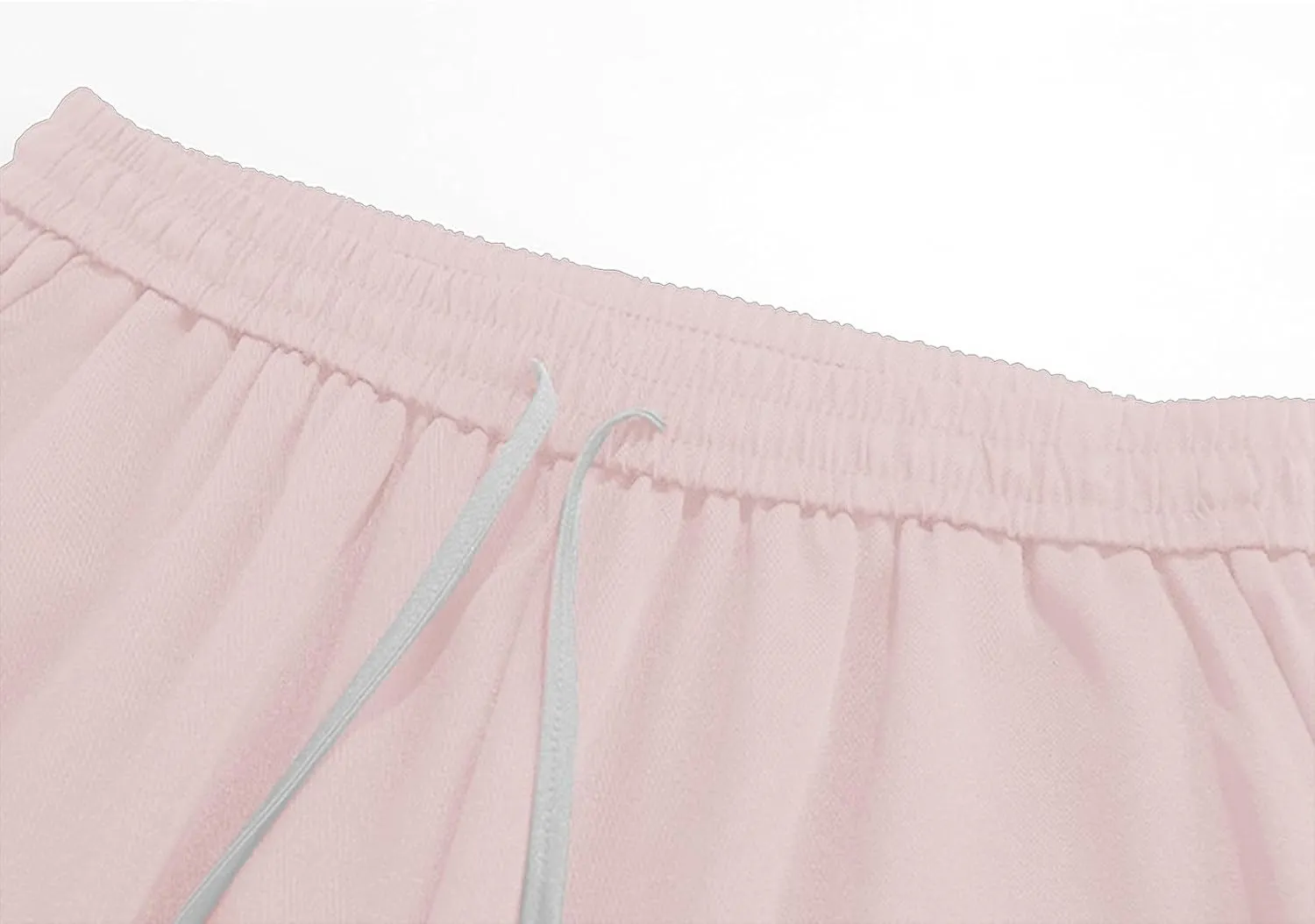 Casual Pants for Men Baggy Fit Plus Size Trousers Straight Wide Leg Elastic Waist Drawstring Summer Sweatpants