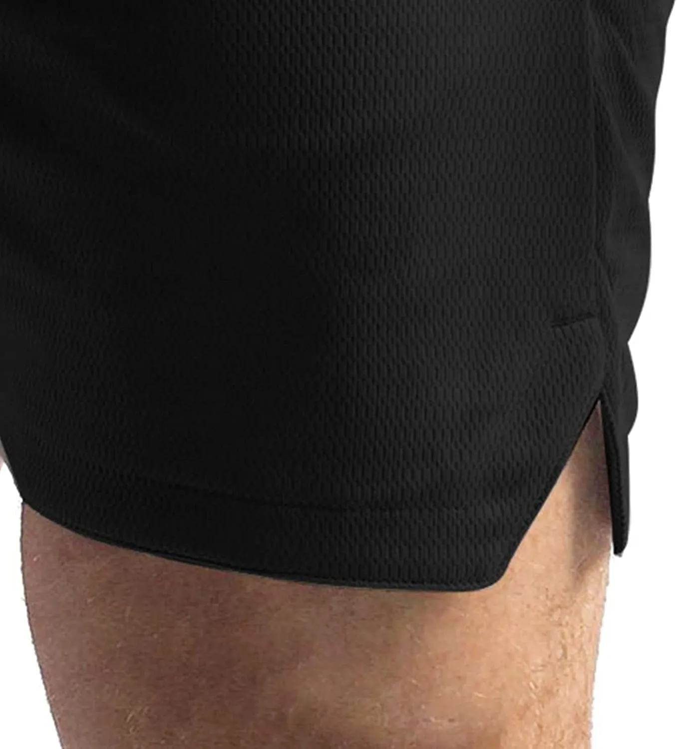 CEHT Mens Workout Running Shorts Lightweight Athletic Gym Shorts with Zipper Pockets