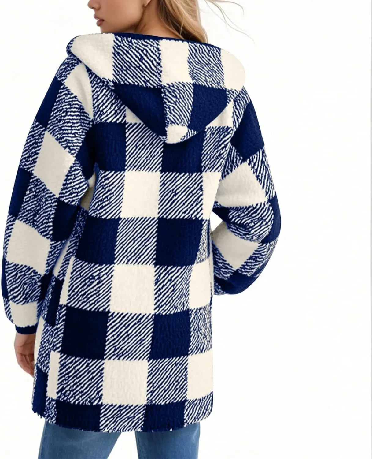 ChicCrate Womens Flannel Shacket Jacket Casual Plaid Long Sleeve Shirt Trendy Oversized Coats Fall Clothes Winter Outfit 2025