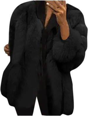ChicCrate Women's Winter Coat 2025 Sherpa Fleece Shearling Trendy Jackets Warm Clothes Oversized Open Front Cardigan Outwear
