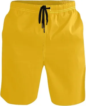 CHIFIGNO Teal Boho Spots Cream Swimming Shorts Men, Small Quick Dry Beach Shorts, Swimshorts for Men