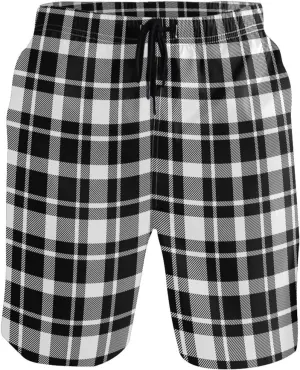 CHIFIGNO Teal Boho Spots Cream Swimming Shorts Men, Small Quick Dry Beach Shorts, Swimshorts for Men