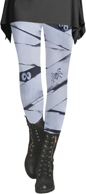 Christmas Tree Leggings for Women Warm Patterned Tights for Women Gym Pants for Woman