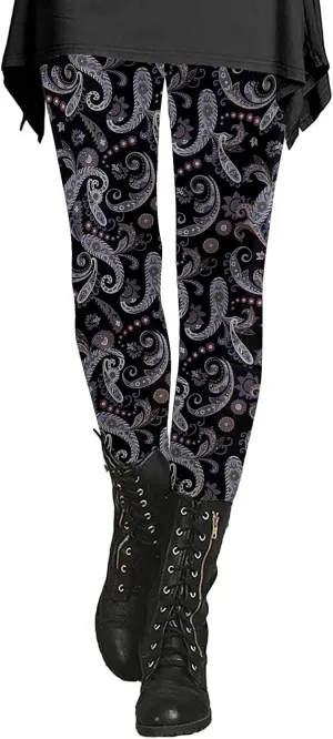 Christmas Tree Leggings for Women Warm Patterned Tights for Women Gym Pants for Woman
