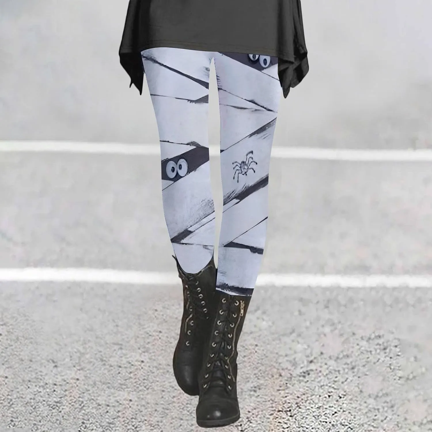 Christmas Tree Leggings for Women Warm Patterned Tights for Women Gym Pants for Woman