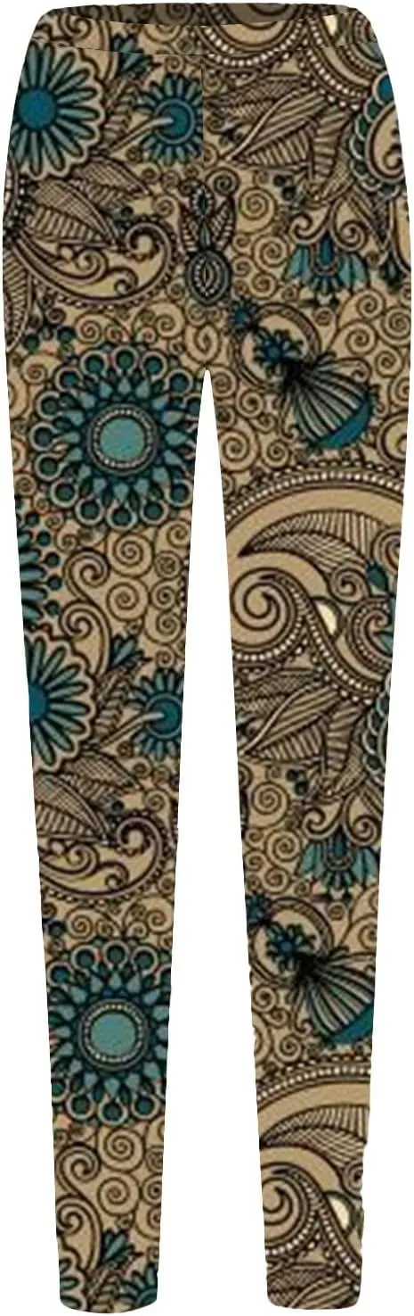 Christmas Tree Leggings for Women Warm Patterned Tights for Women Gym Pants for Woman