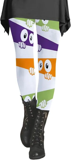 Christmas Tree Leggings for Women Warm Patterned Tights for Women Gym Pants for Woman