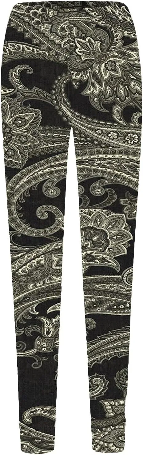 Christmas Tree Leggings for Women Warm Patterned Tights for Women Gym Pants for Woman
