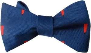 Coldstream Guards Bourne May Self Tie Silk Bow Tie Blue/Red