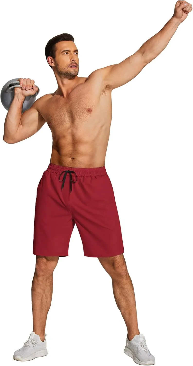 COOFANDY Men's Athletic Running Shorts Quick Dry Lightweight Gym Workout Training Sports Shorts with Pockets