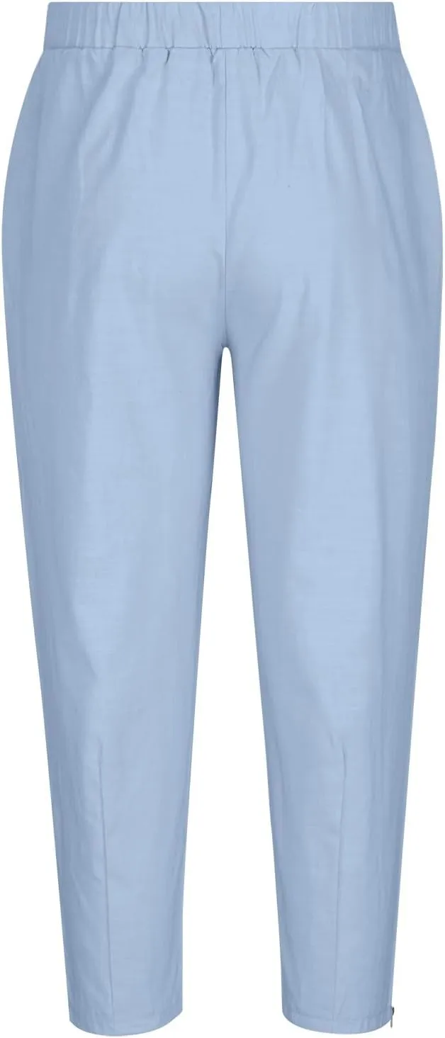 Cotton Linen Capris Pants for Men Drawstring Elastic Waist Side Zipper Casual Pants Athletic Gym Pants with Pocket