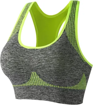 Cotton Sports Bras for Women High Support Large Bust Shockproof Gathering Wirefree No Underwire Quick Dry Underwear