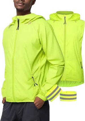 Cycling Waterproof Jackets For Men,High Visibility Breathable Sleeveless Jacket