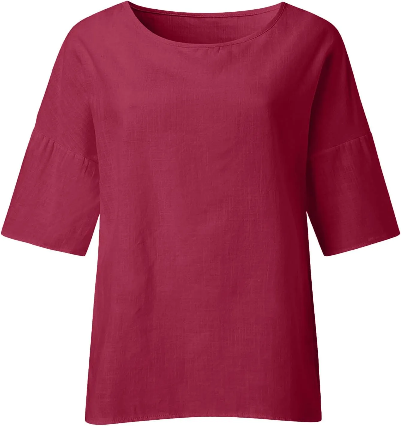DASAYO Womens Summer Tops 2023 Trendy Cotton Linen Shirts for Women Loose Fit Vintage Going Out Blouses Fashion 2023 Outfits