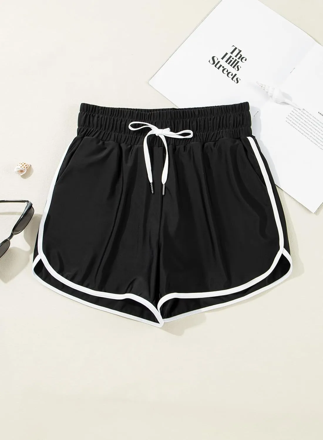 Dokotoo Womens Relaxed Fit High Waist Casual 4 Pocketed 2025 Hiking Outdoor Summer Shorts S-XL