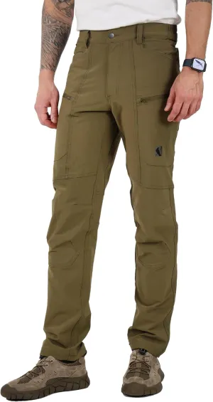 Ellobird Mens Flex Cargo Hiking Pants, Waterproof Stretch Lightweight Trousers