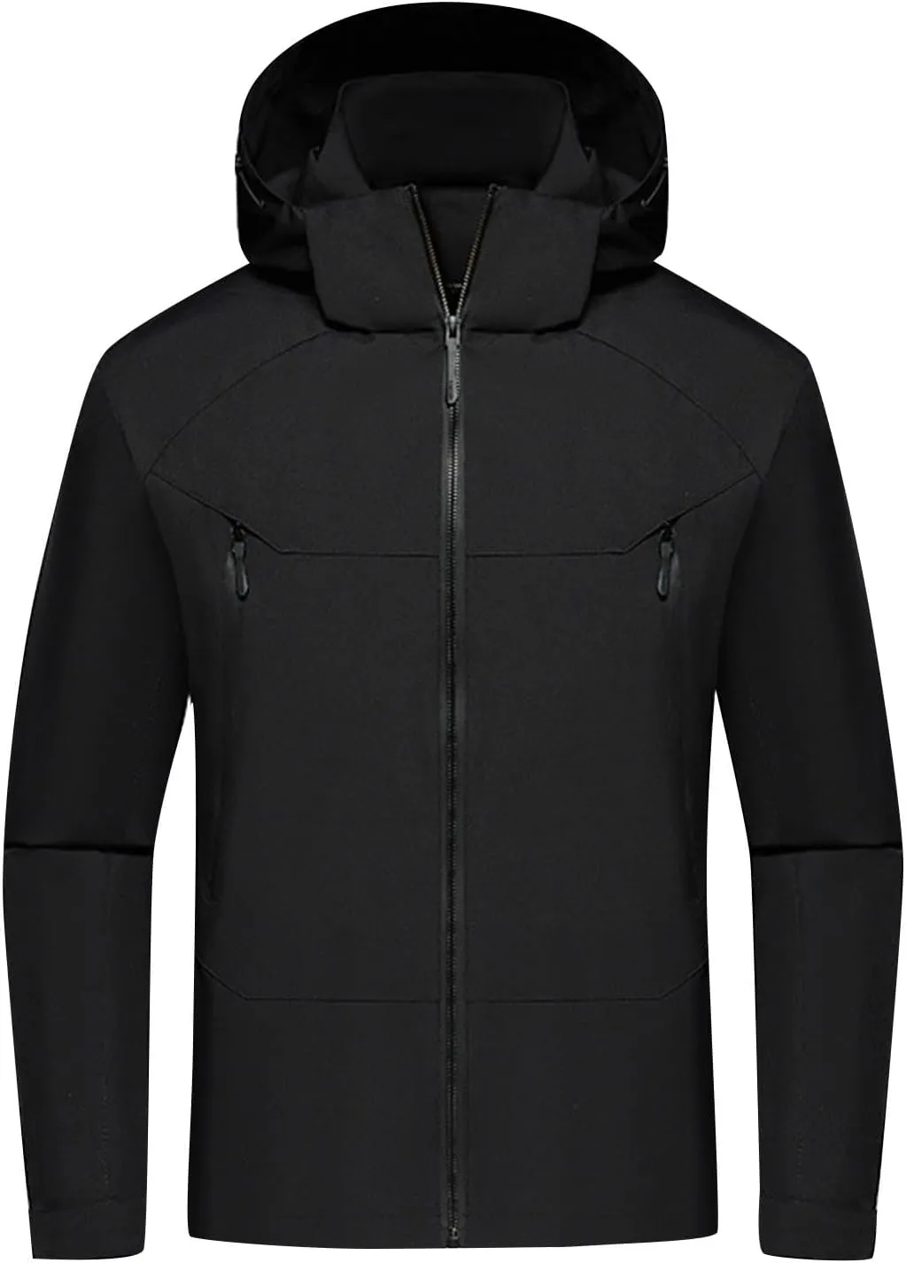 Finelylove Mens Rain Jacket Waterproof Snowboarding Softshell Windbreaker Hooded Ski Snow Coat Warm Fall Winter Coats