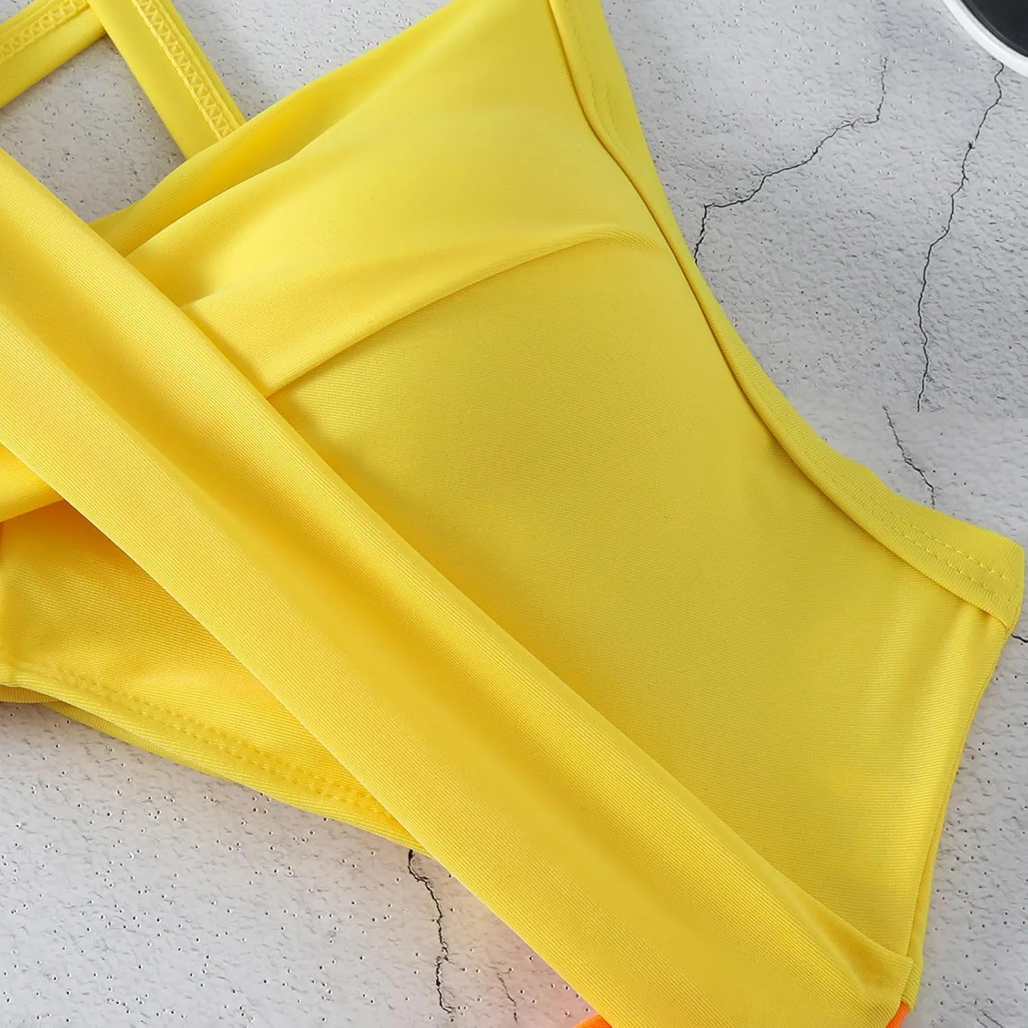 Firzero High Waisted Swimsuits for Women Tummy Control Swimsuits 2024 One Piece Cut Out Ruched Bathing Suit Sexy Swimwear