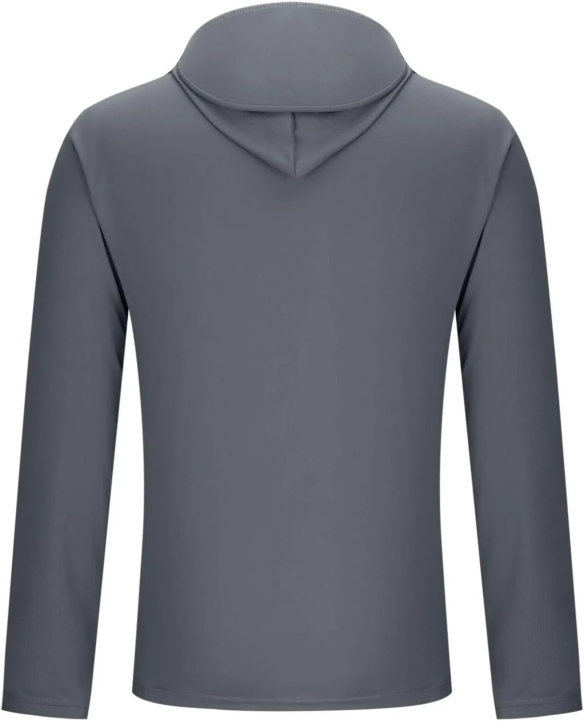 Fishing UPF 50  Shirts for Men Long Sleeve Lightweight Hoodie Beach Quick Dry Rash Guard Tops with Zipper Pockets