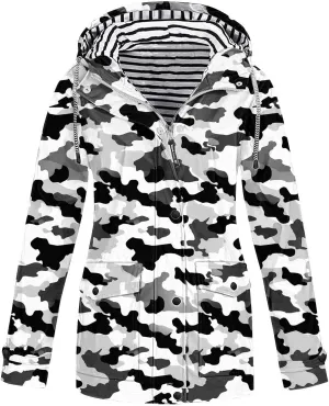 Floral Rain Jacket Women Waterproof Wain Coats Lightweight Outdoor Windbreaker Plus Size Athletic Jackets for Cycling