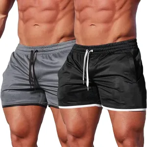 FLYFIREFLY Men's 4" Workout Running Shorts Quick Dry Lightweight Gym Yoga Shorts