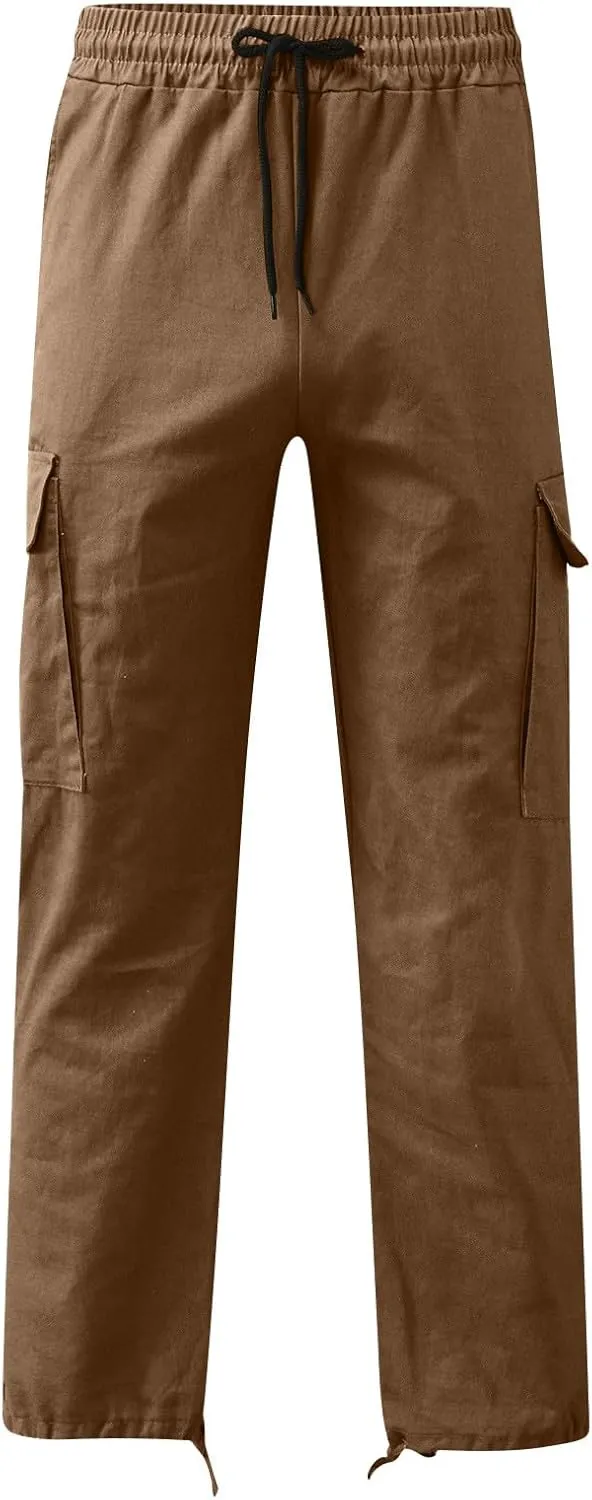 FONMA Work Pants for Men Hiking Pants Work Hiking Pants Stretch Tactical Pants Joggers Outdoor Travel Pant with Multi Pockets