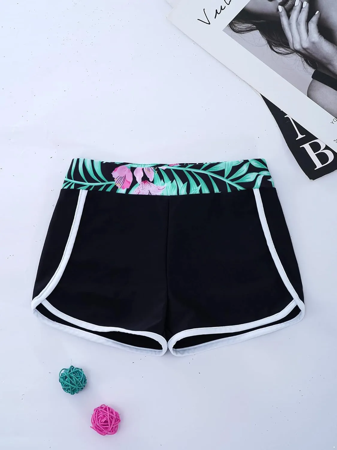 Girls Quick Dry Activewear Fit Running Shorts Performance Pull-on Sport Shorts
