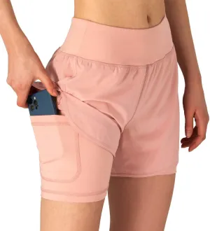 Gopune Women's 2 in 1 Running Shorts Workout Athletic Gym Yoga Shorts Liner