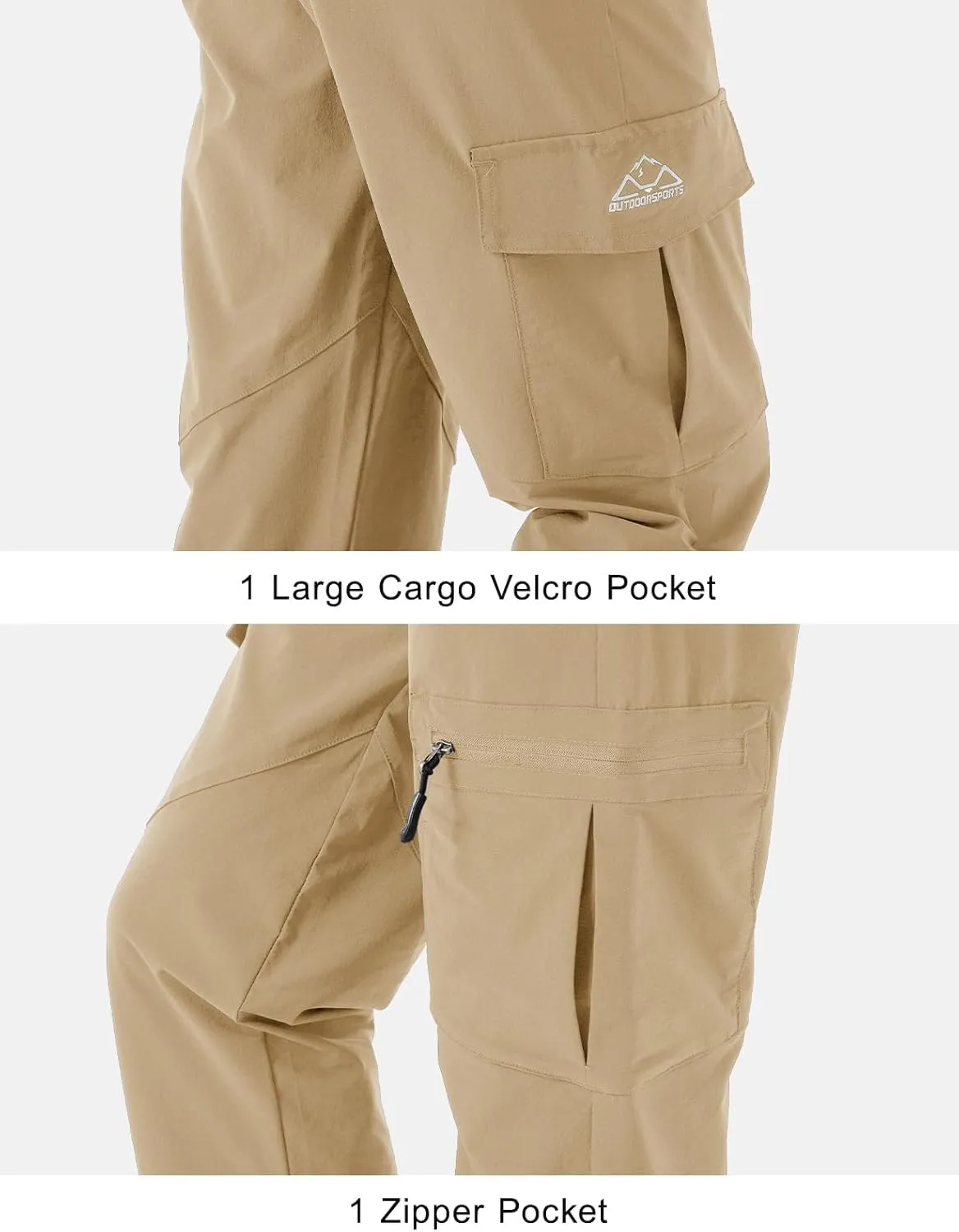 Gopune Women's Outdoor Hiking Pants Lightweight Quick Dry Water Resistant Mountain Trouser