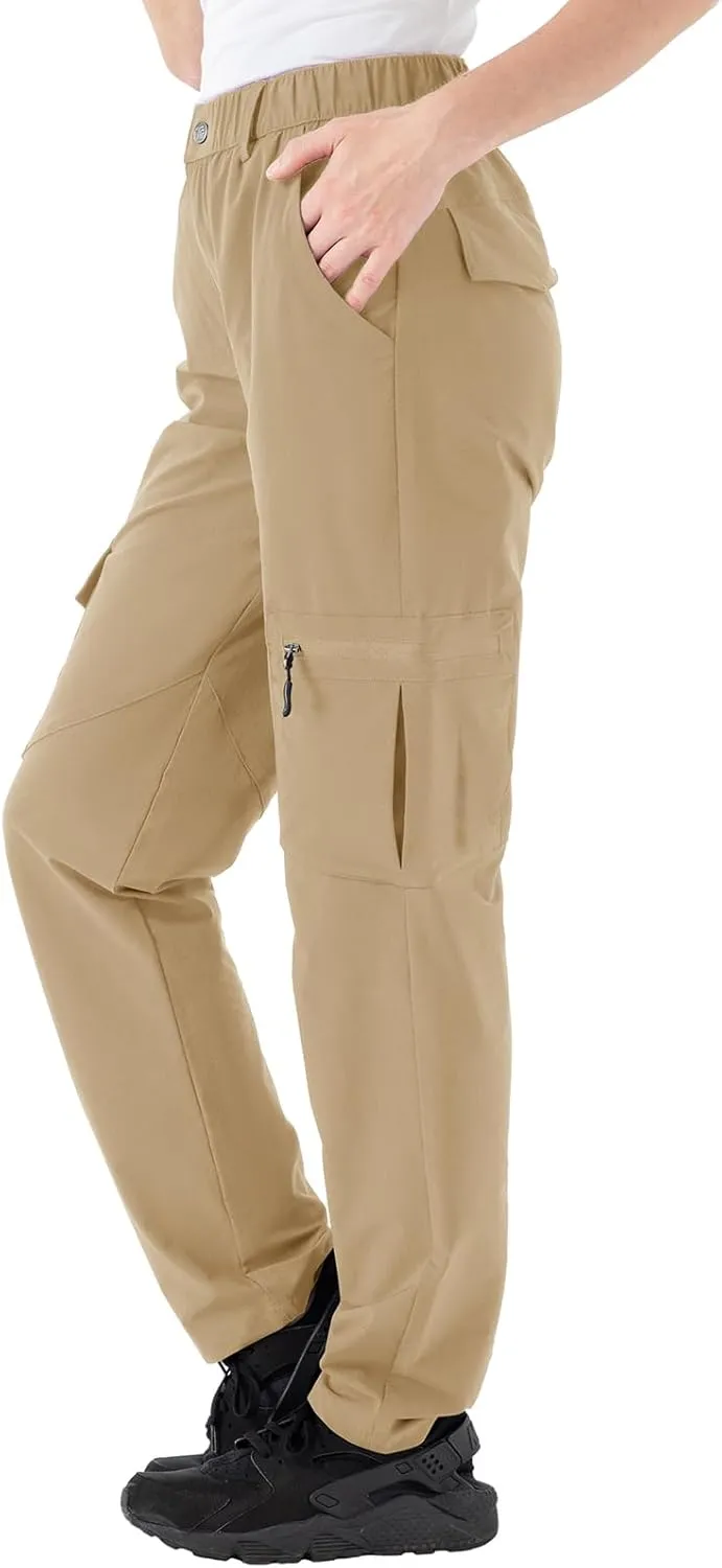 Gopune Women's Outdoor Hiking Pants Lightweight Quick Dry Water Resistant Mountain Trouser