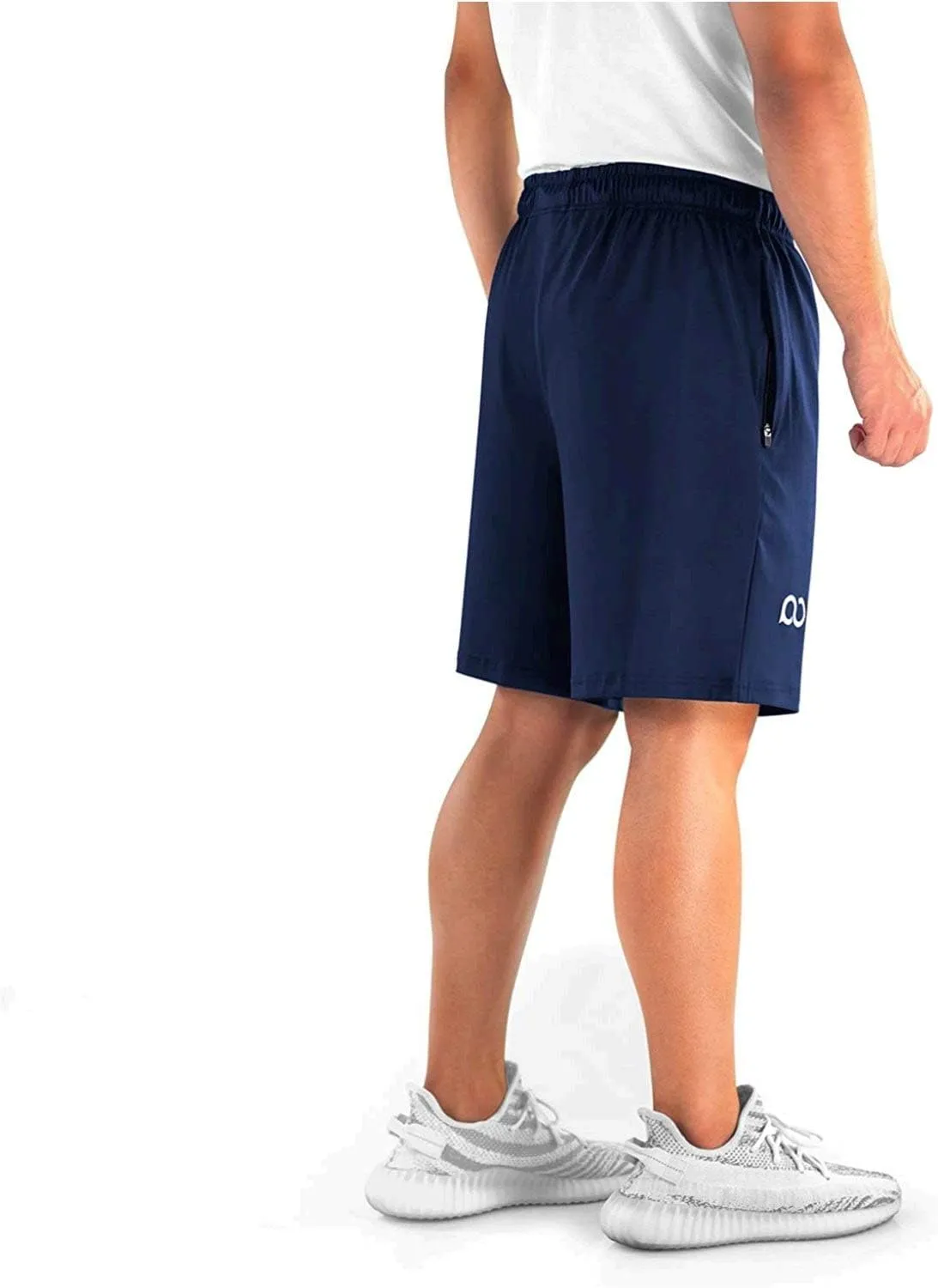 Gym Shorts for Men (Roman), Men's Workout Running Shorts with Zipper Pockets