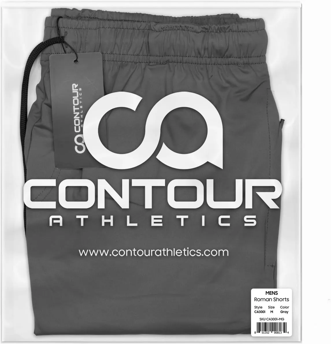 Gym Shorts for Men (Roman), Men's Workout Running Shorts with Zipper Pockets