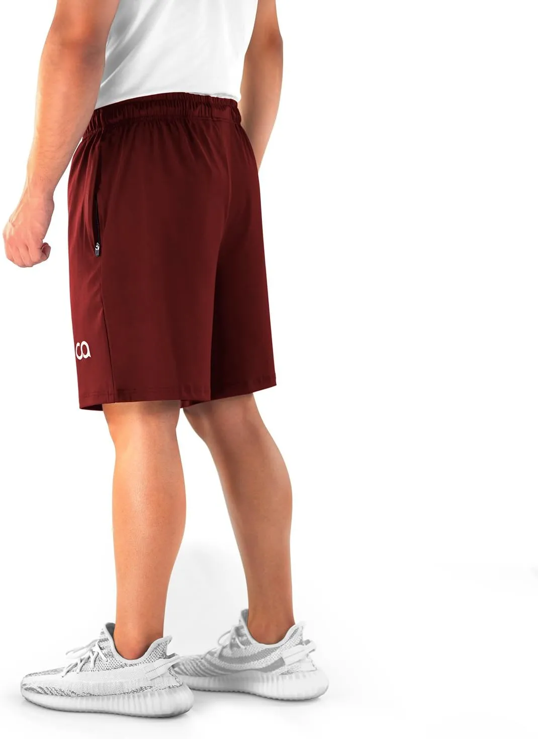 Gym Shorts for Men (Roman), Men's Workout Running Shorts with Zipper Pockets