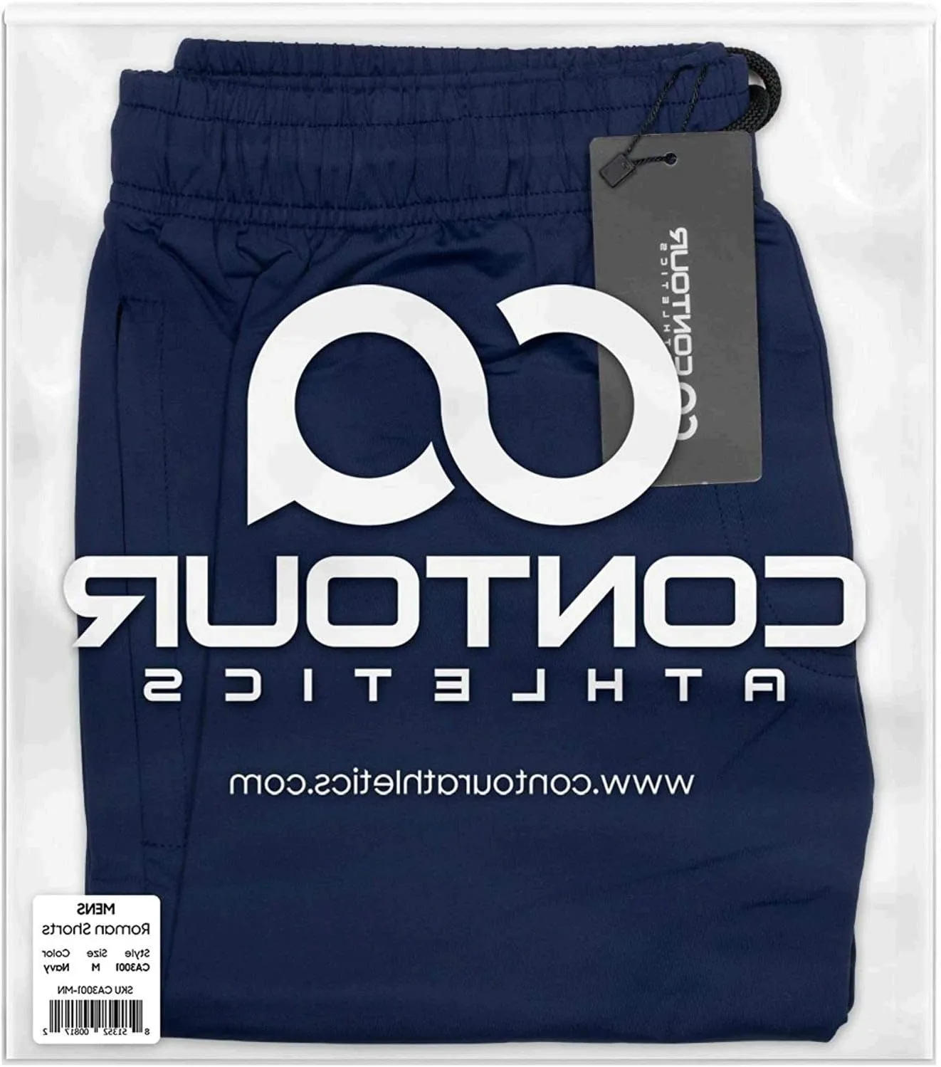 Gym Shorts for Men (Roman), Men's Workout Running Shorts with Zipper Pockets