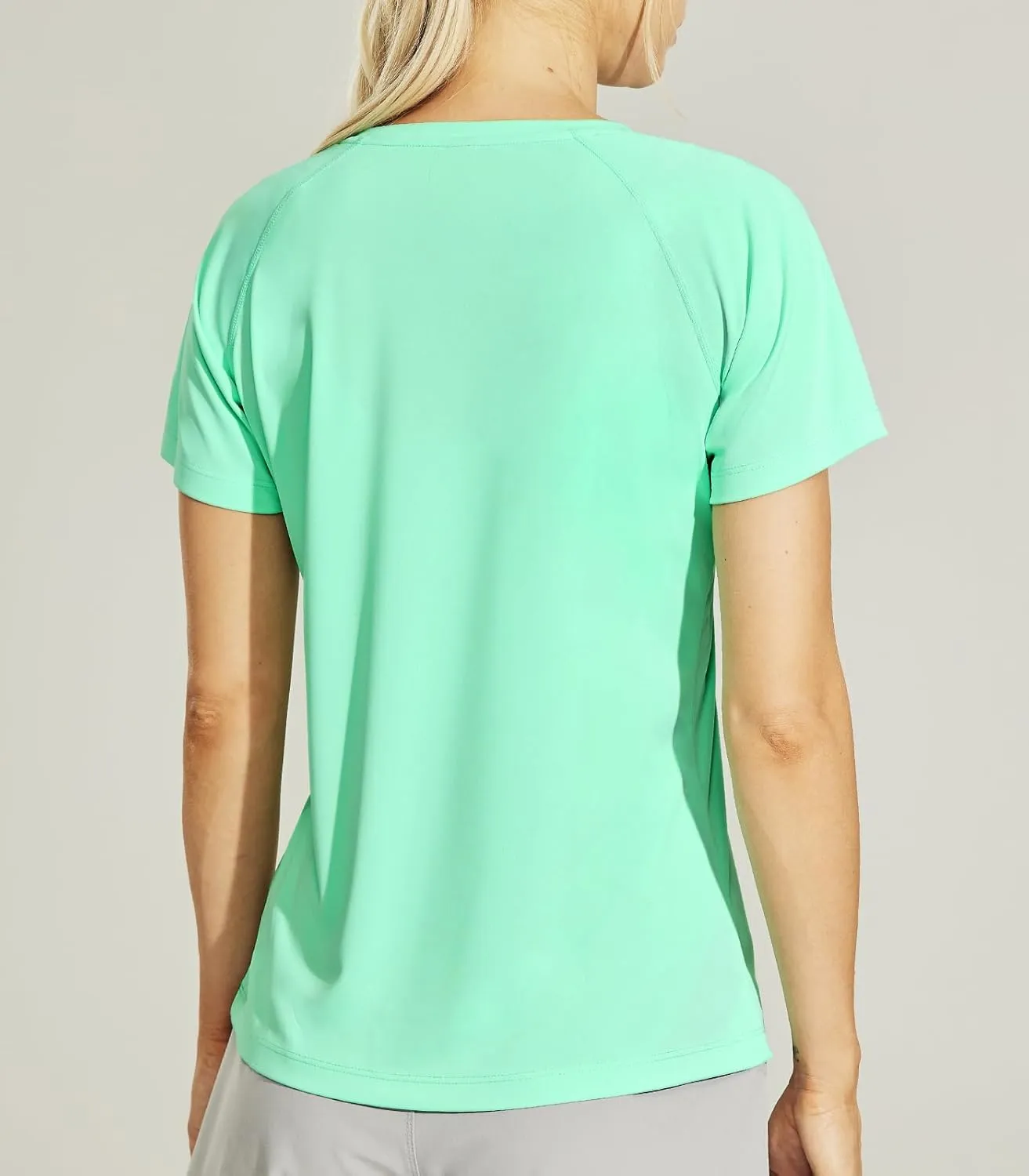 Haimont Women's Dry Fit Athletic Running T-Shirts UPF 50 Sun Protection Short Sleeve UV Gym Workout Activewear Tee Shirt