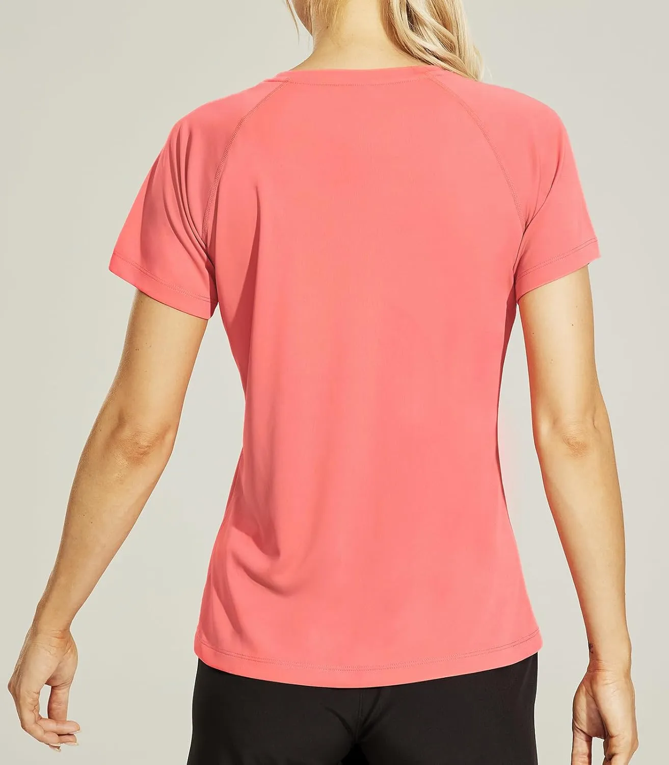 Haimont Women's Dry Fit Athletic Running T-Shirts UPF 50 Sun Protection Short Sleeve UV Gym Workout Activewear Tee Shirt