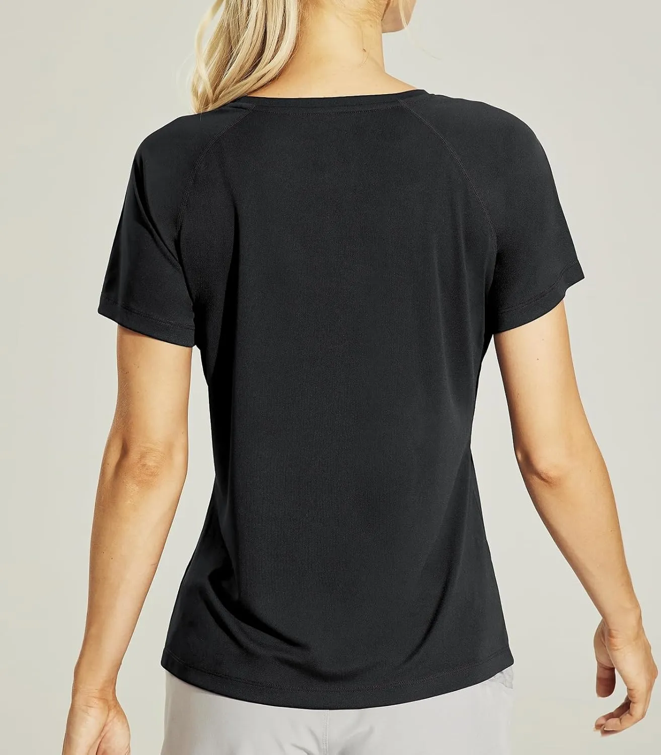 Haimont Women's Dry Fit Athletic Running T-Shirts UPF 50 Sun Protection Short Sleeve UV Gym Workout Activewear Tee Shirt