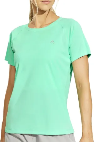 Haimont Women's Dry Fit Athletic Running T-Shirts UPF 50 Sun Protection Short Sleeve UV Gym Workout Activewear Tee Shirt