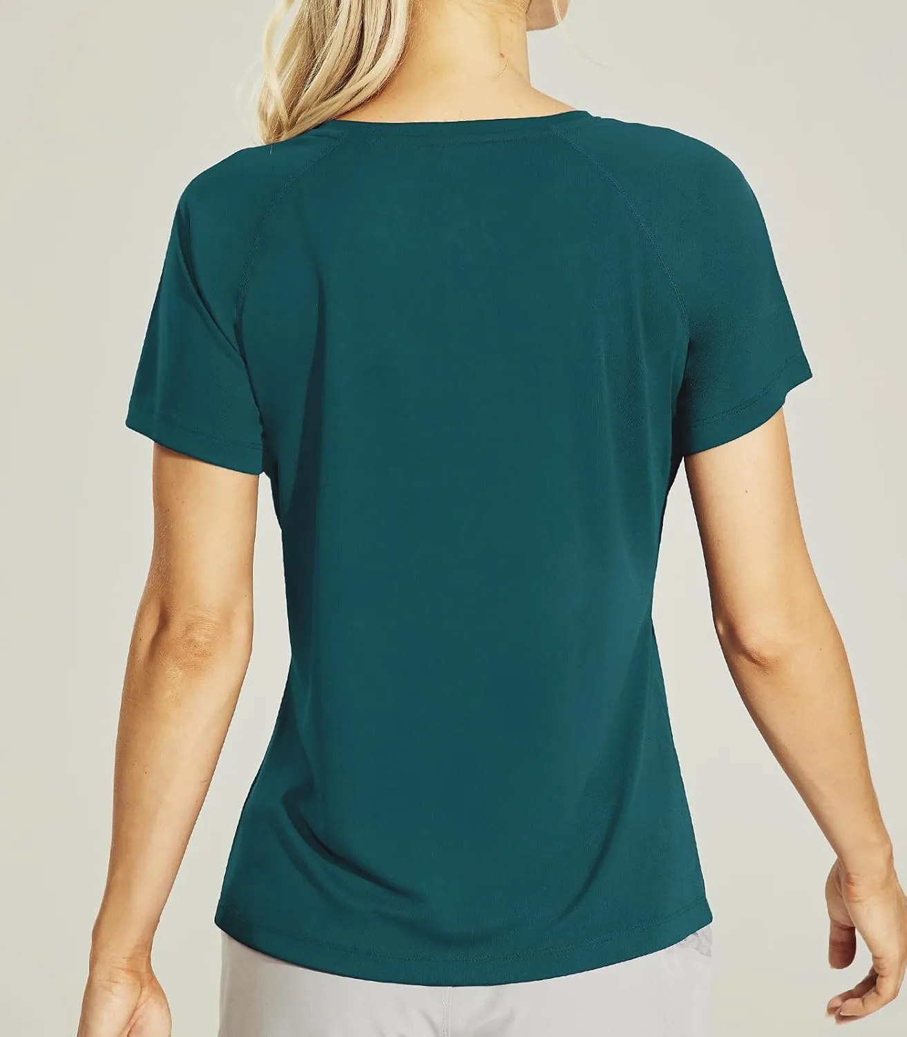 Haimont Women's Dry Fit Athletic Running T-Shirts UPF 50 Sun Protection Short Sleeve UV Gym Workout Activewear Tee Shirt