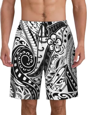 Hawaiian Polynesian Tribal Trunks Mans Swimming Shorts Quick Dry Shorts Board Shorts